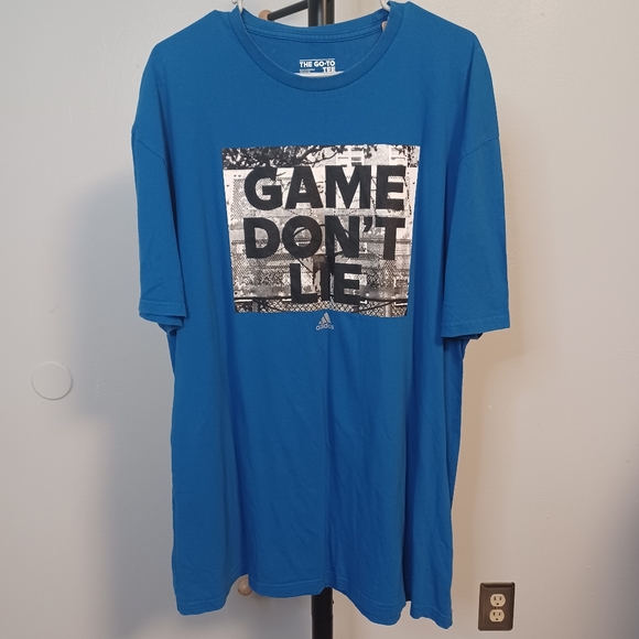 Adidas Mens "Game Don't Lie" Graphic T Shirt Size 3X Tall - Picture 2 of 5